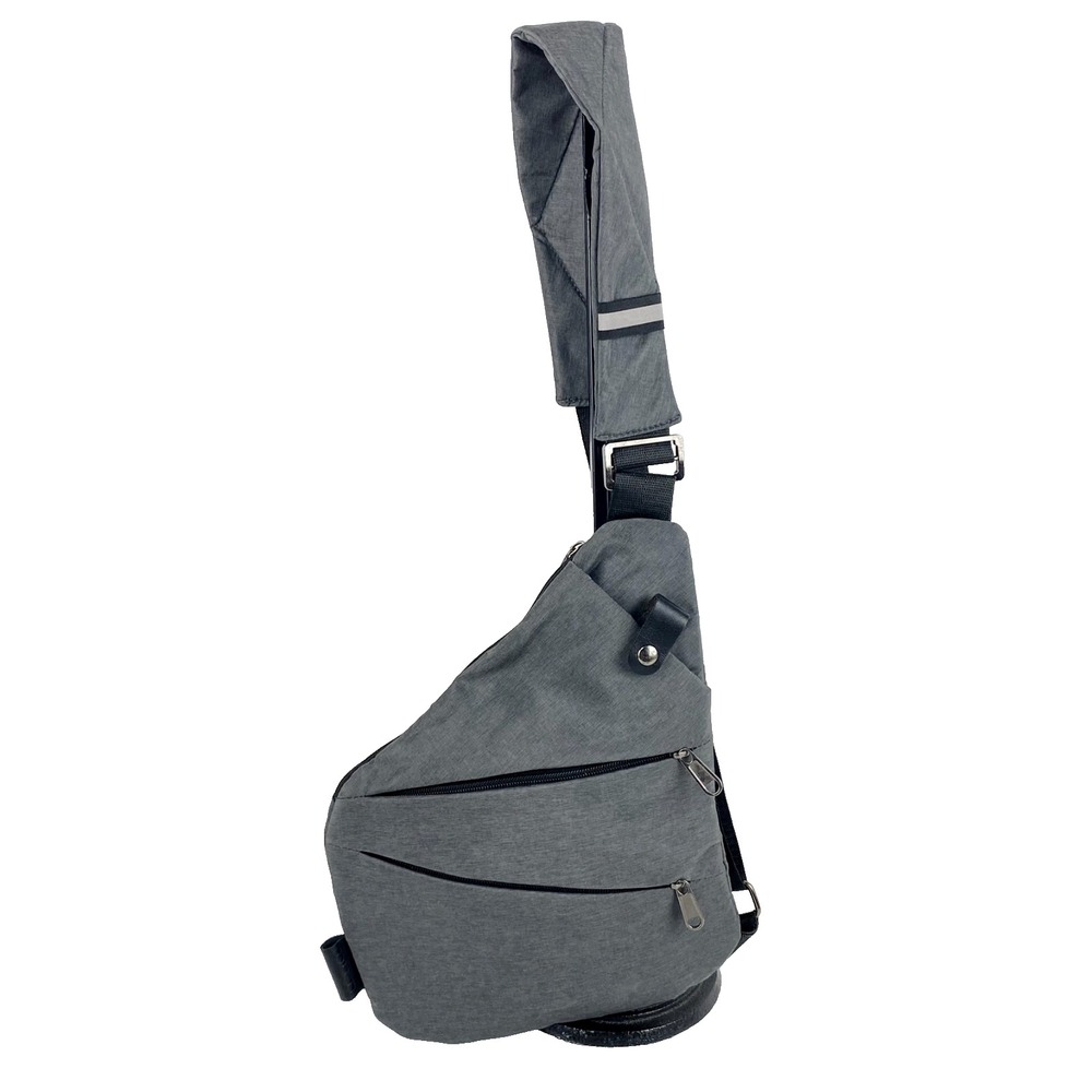 LPND Crossbody Shoulder Bag Charcoal Gray Sling Cell Phone Pocket Travel Purse